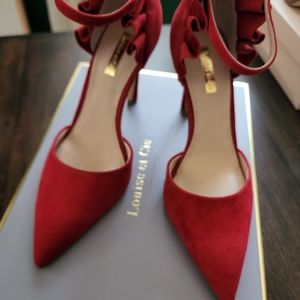 Louise et Cie Red Suede Heels